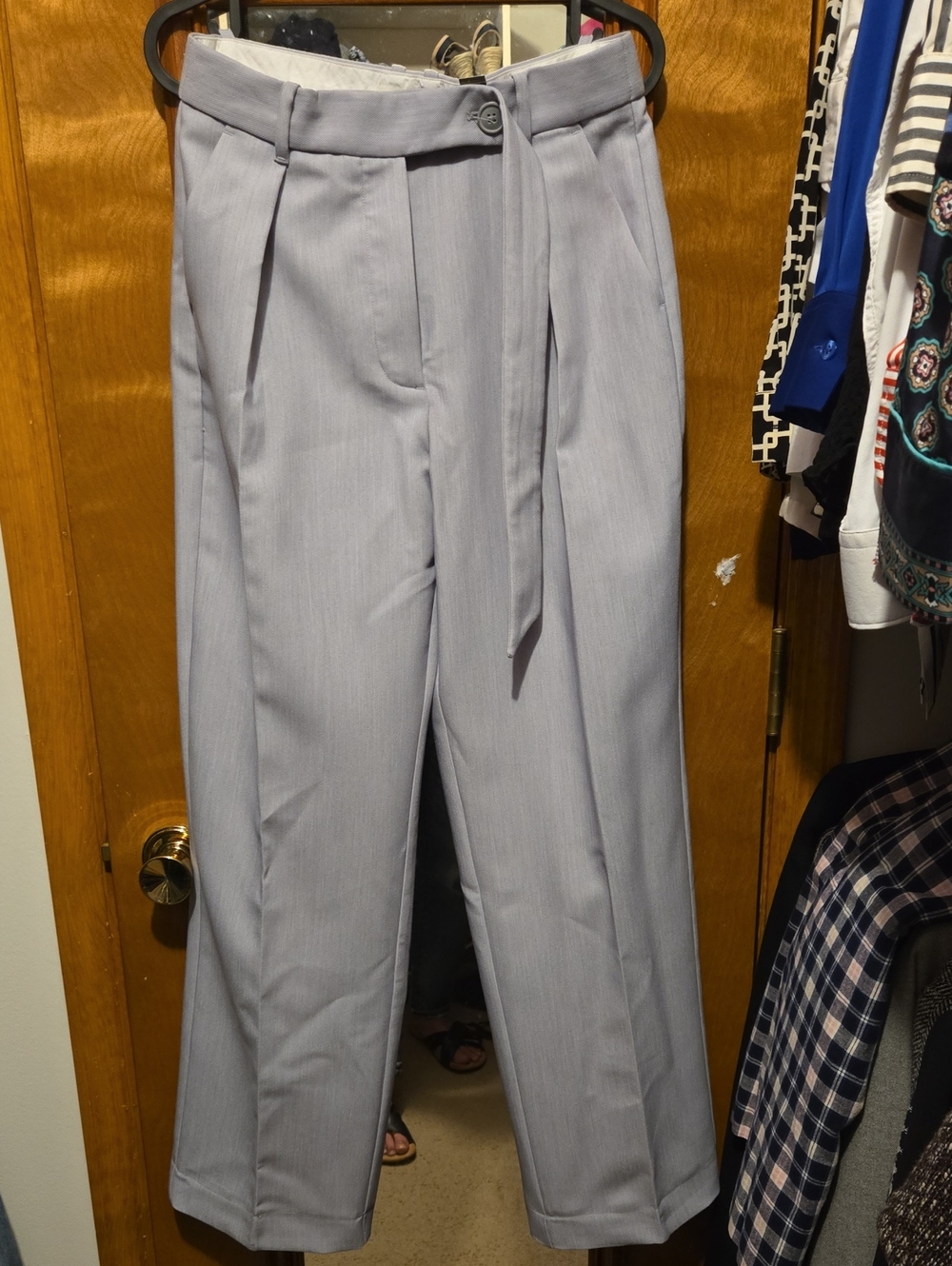 ABERCROMBIE And Fitch Pleated Dress Pants with Belt Tie